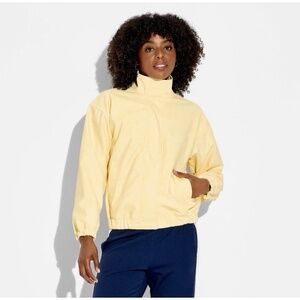 NWT Wild Fable Light Yellow Bomber Jacket M Cute Casual Layer